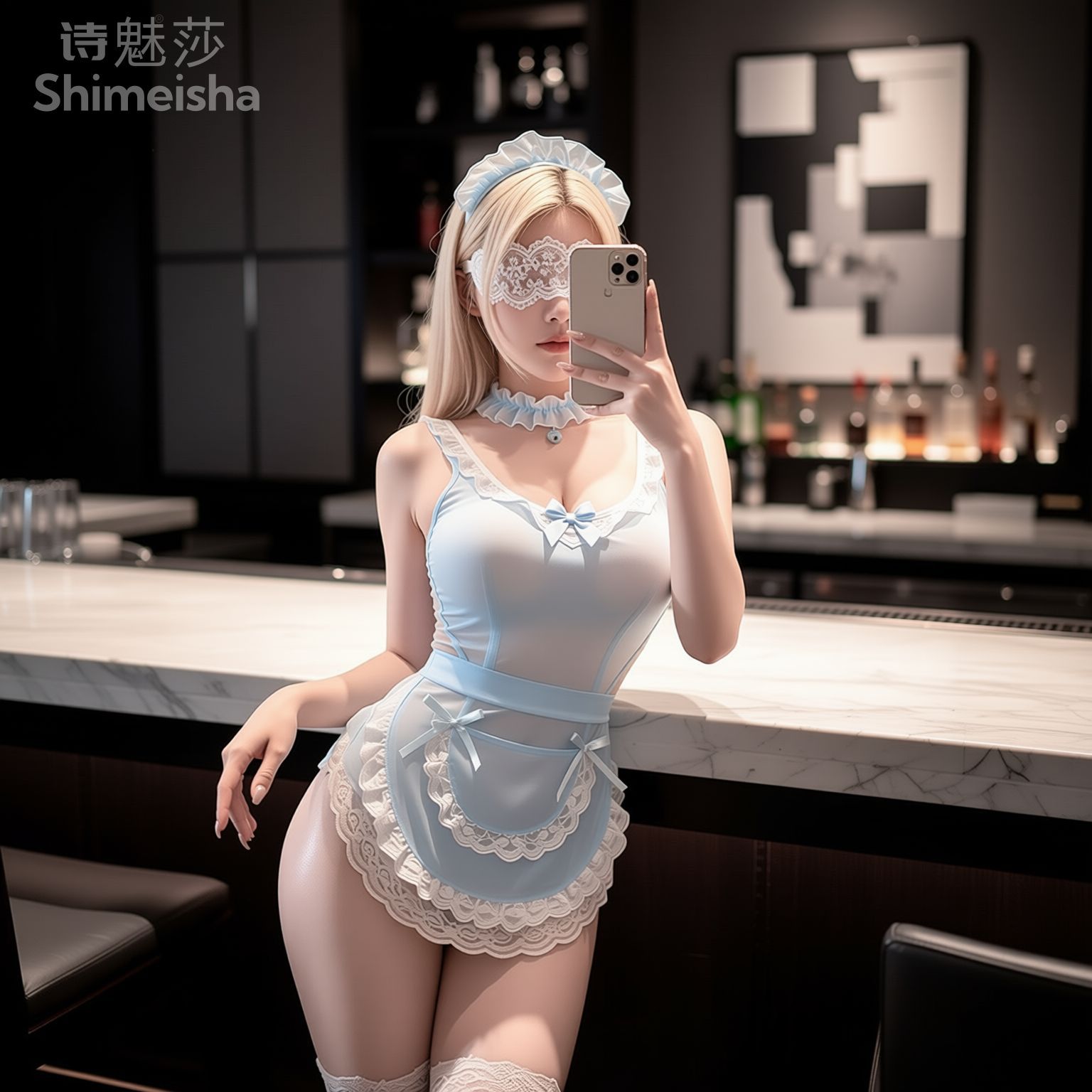 Jimiko, blauw-witte kanten ted - Lace Teddy Lingerie recensie en prijs